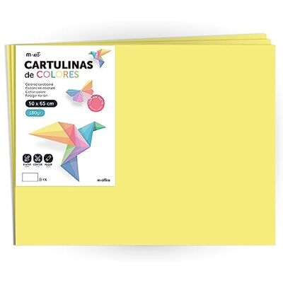 Cartoncino Giallo Pastello - 50x65cm, 25 Fogli - Materiali per Hobby e Artigianato Cartoncino Giallo Pastello - 50x65cm, 25 Fogli - Materiali per Hobby e Artigianato