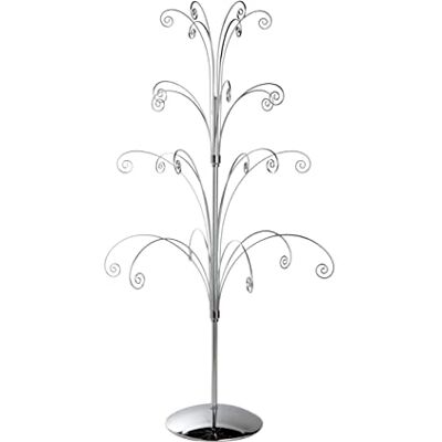 Creative Albero Ornamentale Alto 91 cm, Placcato Argento Brillante, può Contenere 24 Ornamenti Creative Albero Ornamentale Alto 91 cm, Placcato Argento Brillante, può Contenere 24 Ornamenti