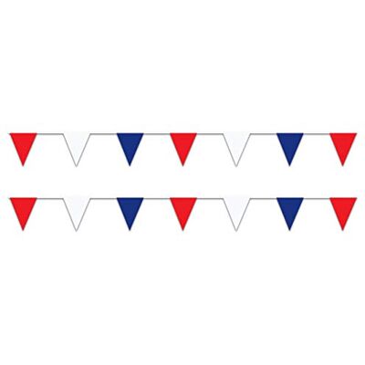 Beistle Striscione Pennant, rosso/bianco/blu Beistle Striscione Pennant, rosso/bianco/blu