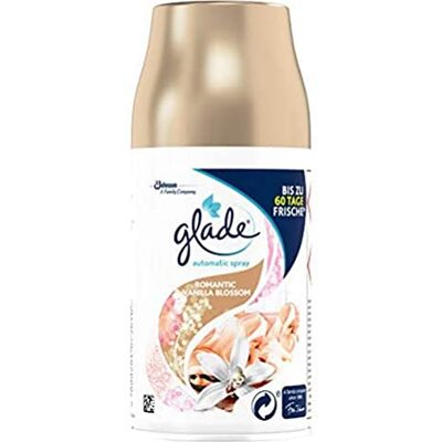 Glade (Brise) Ricarica automatica spray, profumo per ambienti, Romantic Vanilla Blossom, confezione da 2 (2 x 269 ml) Glade (Brise) Ricarica automatica spray, profumo per ambienti, Romantic Vanilla Blossom, confezione da 2 (2 x 269 ml)