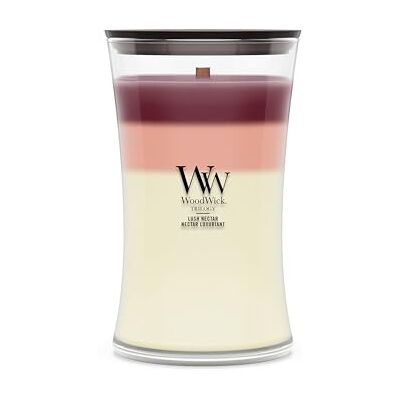 Woodwick Candela profumata Candela a clessidra grande Lush Nectar Regali perfetti per donne Woodwick Candela profumata Candela a clessidra grande Lush Nectar Regali perfetti per donne