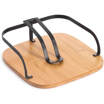 MSV Porta tovaglioli di Carta Barra di Supporto, Design Industriale, bambù e Acciaio, Elie Nero Opaco MSV Porta tovaglioli di Carta Barra di Supporto, Design Industriale, bambù e Acciaio, Elie Nero Opaco