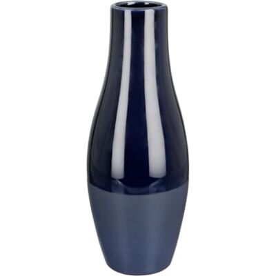 Gilde Vaso Sky in ceramica blu lucido opaco pancioso, altezza 41 cm, decorazione per la casa, idea regalo per interni Gilde Vaso Sky in ceramica blu lucido opaco pancioso, altezza 41 cm, decorazione per la casa, idea regalo per interni