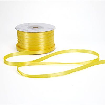 BARATTI Nastro Doppio Raso 06mm X 100 Metri per Artigianato, Natale, Decorazioni, Adatto Per confezionare Regali, Feste di Compleanno, Matrimoni, Bomboniere (Giallo) BARATTI Nastro Doppio Raso 06mm X 100 Metri per Artigianato, Natale, Decorazioni, Adatto Per confezionare Regali, Feste di Compleanno, Matrimoni, Bomboniere (Giallo)