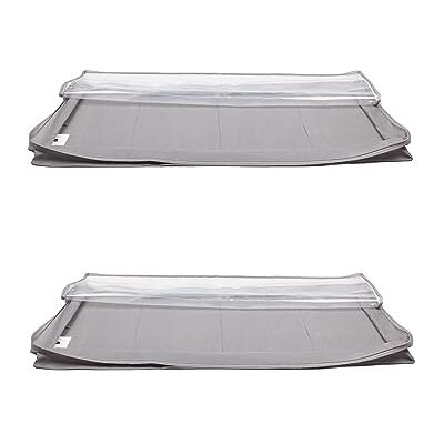 Amazon Basics Contenitore portaoggetti sottoletto con Cerniera lampo, confezione da 2, Grigio, 106.7 x 45.7 x 15.2 cm Amazon Basics Contenitore portaoggetti sottoletto con Cerniera lampo, confezione da 2, Grigio, 106.7 x 45.7 x 15.2 cm
