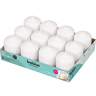 BOLSIUS - Dimensione Cero Singolo - Bianco - 7.8x5.8 cm - Candle BOLSIUS - Dimensione Cero Singolo - Bianco - 7.8x5.8 cm - Candle