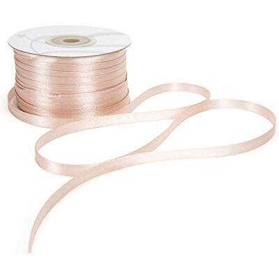 BARATTI Nastro Doppio Raso 06mm X 100 Metri per Artigianato, Natale, Decorazioni, Adatto Per confezionare Regali, Feste di Compleanno, Matrimoni, Bomboniere (Cipria) BARATTI Nastro Doppio Raso 06mm X 100 Metri per Artigianato, Natale, Decorazioni, Adatto Per confezionare Regali, Feste di Compleanno, Matrimoni, Bomboniere (Cipria)
