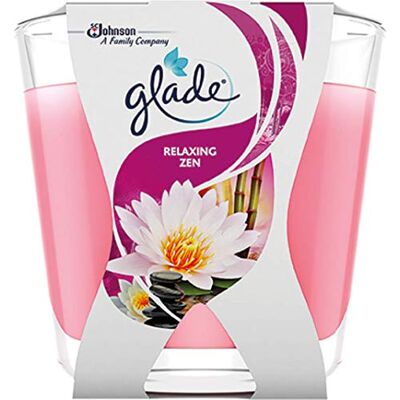 Glade Décor Relaxing Zen Candela profumata in vetro, confezione da 6 (6 x 70 g) Glade Décor Relaxing Zen Candela profumata in vetro, confezione da 6 (6 x 70 g)