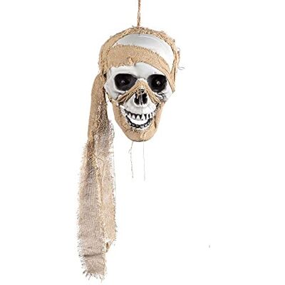 Boland Teschio Pirata Interattivo da Appendere, 53 cm Boland Teschio Pirata Interattivo da Appendere, 53 cm
