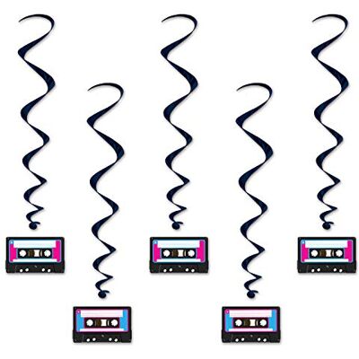 Beistle Cassette Tape Whirls, 3.3-Pollici, Multicolore Beistle Cassette Tape Whirls, 3.3-Pollici, Multicolore