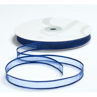 BARATTI Nastro in Organza con Bordo in Raso 12mm X 50 metri, per Artigianato, Natale, Decorazioni, Adatto Per confezionare Regali, Feste di Compleanno, Matrimoni, Bomboniere (Blu) BARATTI Nastro in Organza con Bordo in Raso 12mm X 50 metri, per Artigianato, Natale, Decorazioni, Adatto Per confezionare Regali, Feste di Compleanno, Matrimoni, Bomboniere (Blu)