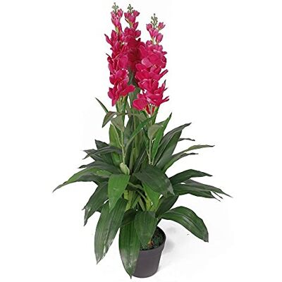 Leaf Design UK Orchidea artificiale, 100 cm, colore: rosa Leaf Design UK Orchidea artificiale, 100 cm, colore: rosa