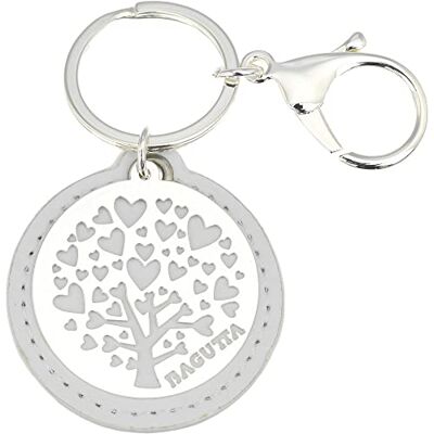 Bagutta Portachiavi Portachiavi in pelle con albero della vita laminata in argento. Dimensioni: 9,5 cm. La referenza è 2000-03 bi Bagutta Portachiavi Portachiavi in pelle con albero della vita laminata in argento. Dimensioni: 9,5 cm. La referenza è 2000-03 bi