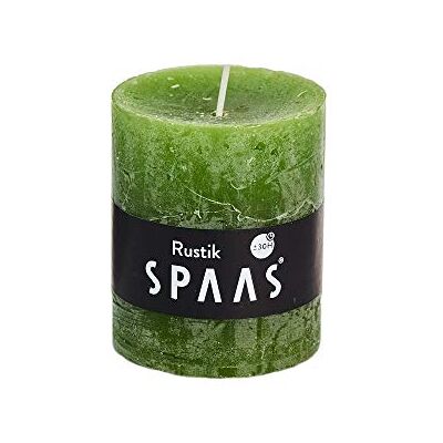 Spaas 8 Candele rustiche Non profumate, in Cera di paraffina, Colore Verde Oliva, 68 x 80 mm Spaas 8 Candele rustiche Non profumate, in Cera di paraffina, Colore Verde Oliva, 68 x 80 mm