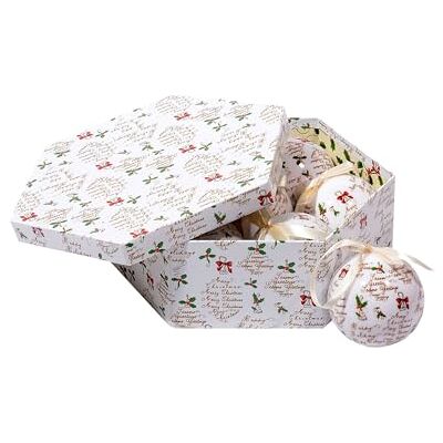 DMORA - Caja 7 Bolas Navidad Hexagonal - Palline decorative DMORA - Caja 7 Bolas Navidad Hexagonal - Palline decorative