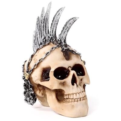 Teschio punk Hanekam con catena e lame - Gioielli Teschio punk Hanekam con catena e lame - Gioielli