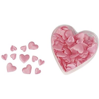 Rayher Miniature-Stoffa-Raso: Cuore, Ovattato, Rosa, 2 Misure, 13+20 Mm, Cuore-Pvc-Box 100 Pz, Rayher Miniature-Stoffa-Raso: Cuore, Ovattato, Rosa, 2 Misure, 13+20 Mm, Cuore-Pvc-Box 100 Pz,