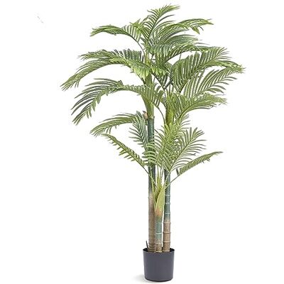 VEVOR Albero Artificiale, 1,98 m Alta Pianta Finta Palma di Canna Dorata Realistica, Materiale PE di Qualità e Protezione Anti-Ribaltamento con Vaso, Decorazione per Casa Ufficio Interno ed Esterno VEVOR Albero Artificiale, 1,98 m Alta Pianta Finta Palma di Canna Dorata Realistica, Materiale PE di Qualità e Protezione Anti-Ribaltamento con Vaso, Decorazione per Casa Ufficio Interno ed Esterno