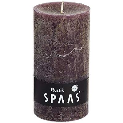 Spaas 8 Candele cilindriche rustiche Non profumate, 70/130 mm, 60 Ore, Marrone Caldo Spaas 8 Candele cilindriche rustiche Non profumate, 70/130 mm, 60 Ore, Marrone Caldo