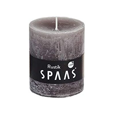 Spaas 8 Candele rustiche Non profumate, in Cera di paraffina, 68 x 80 mm, Colore: Tortora Spaas 8 Candele rustiche Non profumate, in Cera di paraffina, 68 x 80 mm, Colore: Tortora