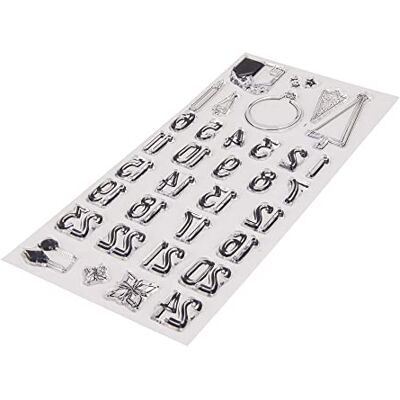 Rayher Clear Stamps Calendario D'Avvento Nord, 97X205Mm, 34 Motivi, Bus.Blis. 1Foglio, Rayher Clear Stamps Calendario D'Avvento Nord, 97X205Mm, 34 Motivi, Bus.Blis. 1Foglio,