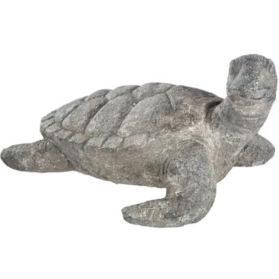 Gilde Statuetta a forma di tartaruga in magnesia, finitura anticata, grigio, altezza 28 cm x larghezza 58 cm Gilde Statuetta a forma di tartaruga in magnesia, finitura anticata, grigio, altezza 28 cm x larghezza 58 cm