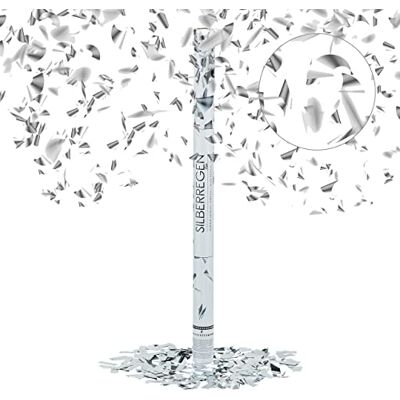Relaxdays Cannone Sparacoriandoli XXL, 80 cm, Gittata 6-8 m, Idea Regalo, Decorazione per Matrimoni e Laurea, Argento Relaxdays Cannone Sparacoriandoli XXL, 80 cm, Gittata 6-8 m, Idea Regalo, Decorazione per Matrimoni e Laurea, Argento