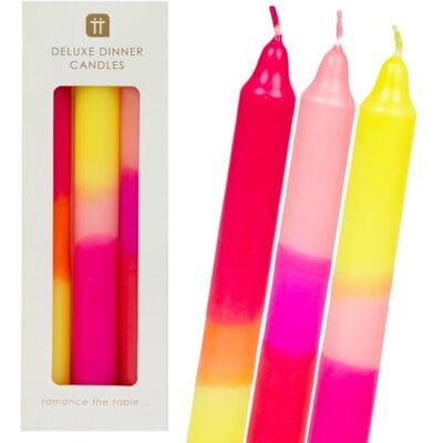 Talking Tables - Candele da cena colorate - Confezione da 3 - 20cm Talking Tables - Candele da cena colorate - Confezione da 3 - 20cm