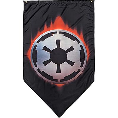 Disney Striscione mandaloriano di Star Wars, stemma dell'Impero Galattico Disney Striscione mandaloriano di Star Wars, stemma dell'Impero Galattico