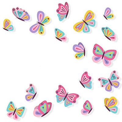 Adesivi Murali Autoadesivi Emmijules - 18 Farfalle - Facile da Rimuovere Adesivi Murali Autoadesivi Emmijules - 18 Farfalle - Facile da Rimuovere