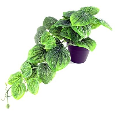 Leaf 35cm Pianta di Pothos Verde Artificiale in Vaso - Pianta Leaf 35cm Pianta di Pothos Verde Artificiale in Vaso - Pianta