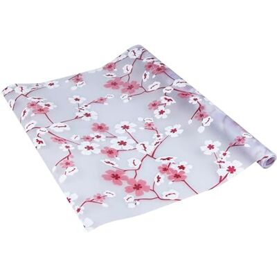 Venilia Pellicola statica per finestre, motivo: fiori di ciliegio, pellicola protettiva in vetro smerigliato, per box doccia, pellicola decorativa in vetro trasparente, 45 cm x 1,5 m, 200 µm Venilia Pellicola statica per finestre, motivo: fiori di ciliegio, pellicola protettiva in vetro smerigliato, per box doccia, pellicola decorativa in vetro trasparente, 45 cm x 1,5 m, 200 µm