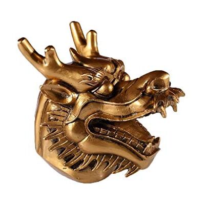 lachineuse Statuetta di drago cinese Statuetta drago 13,5 x 15 x 11 cm Simbolo di energia, forza e longevità Decorazione asiatica cinese per ufficio, casa colori dorati lachineuse Statuetta di drago cinese Statuetta drago 13,5 x 15 x 11 cm Simbolo di energia, forza e longevità Decorazione asiatica cinese per ufficio, casa colori dorati