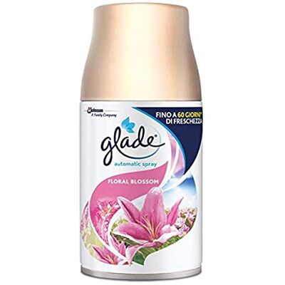 Glade Automatic Spray Ricarica, Profumatore per Ambienti, Fragranza Floral Blossom, 1 Confezione da 1 Ricarica da 269 ml Glade Automatic Spray Ricarica, Profumatore per Ambienti, Fragranza Floral Blossom, 1 Confezione da 1 Ricarica da 269 ml
