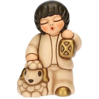 THUN Bimbo con lanterna ceramica Collezione Presepe Classico 4,5 x 3,4 x 6,5 cm THUN Bimbo con lanterna ceramica Collezione Presepe Classico 4,5 x 3,4 x 6,5 cm