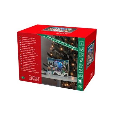 Konstsmide Luci natalizie Book Village Scene a LED, 8 LED, trasformatore o funzionamento a batteria, 27 cm di larghezza, 19 cm di altezza Konstsmide Luci natalizie Book Village Scene a LED, 8 LED, trasformatore o funzionamento a batteria, 27 cm di larghezza, 19 cm di altezza