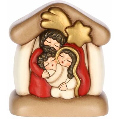 THUN , Mini Presepe con Capanna e Sacra Famiglia in Ceramica di Alta Qualità, Collezione Presepe Classico, Statuine per Presepe di Natale da Collezione, 11,7 x 9 x 13 cm THUN , Mini Presepe con Capanna e Sacra Famiglia in Ceramica di Alta Qualità, Collezione Presepe Classico, Statuine per Presepe di Natale da Collezione, 11,7 x 9 x 13 cm