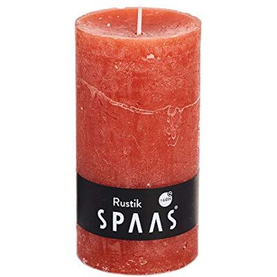 Spaas 8 Candele rustiche Non profumate, 70/130 mm, 60 Ore, Arancione Zenzero Spaas 8 Candele rustiche Non profumate, 70/130 mm, 60 Ore, Arancione Zenzero