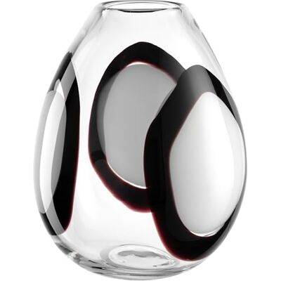 Leonardo HOME OCCHI Bianchi Vaso di design in nero e bianco, 8 cm, accessorio per la decorazione da tavolo, elegante per fiori, altezza 25,2 cm, multicolore Leonardo HOME OCCHI Bianchi Vaso di design in nero e bianco, 8 cm, accessorio per la decorazione da tavolo, elegante per fiori, altezza 25,2 cm, multicolore