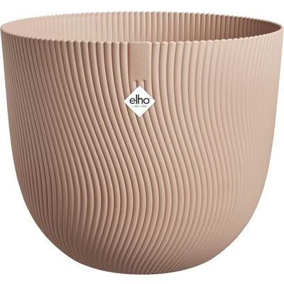 Elho Sereh Round 25 Vaso per Interno e esterno 100% Plastica Riciclata Ø 24.5 x H 21 cm Marrone/Cool Clay Elho Sereh Round 25 Vaso per Interno e esterno 100% Plastica Riciclata Ø 24.5 x H 21 cm Marrone/Cool Clay