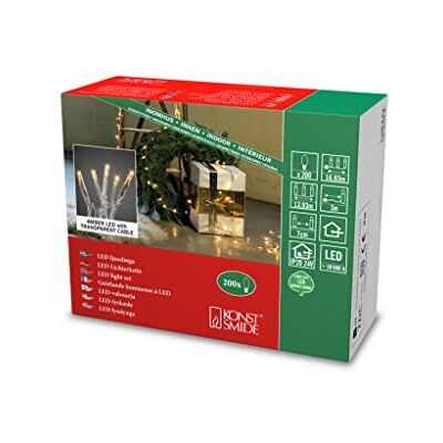 Konstsmide illuminazione decorativa Light decoration figure Trasparente 200 lampada(e) LED 6 W A Konstsmide illuminazione decorativa Light decoration figure Trasparente 200 lampada(e) LED 6 W A