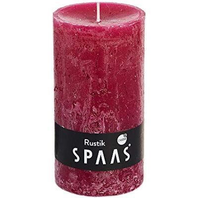 Spaas Rosso Cardinale 8 Candele rustiche Non profumate a Colonna 70, 60 Ore, Cera di paraffina, D 70 mm x H 130 mm Spaas Rosso Cardinale 8 Candele rustiche Non profumate a Colonna 70, 60 Ore, Cera di paraffina, D 70 mm x H 130 mm