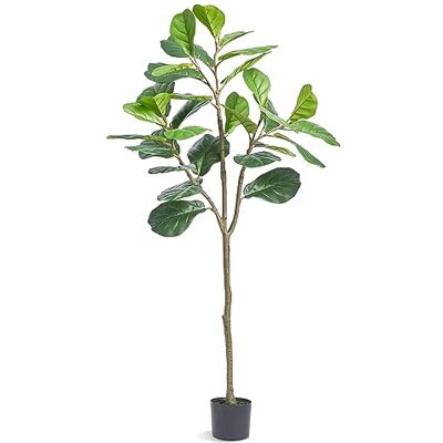 VEVOR Pianta Artificiale, 1556 mm Alto Albero Foglie di Fico Finta Realistica Materiale PE di Qualità Protezione Antiribaltamento Vaso Φ150 x 125 mm, Decorazione per Casa Ufficio Interni ed Esterni VEVOR Pianta Artificiale, 1556 mm Alto Albero Foglie di Fico Finta Realistica Materiale PE di Qualità Protezione Antiribaltamento Vaso Φ150 x 125 mm, Decorazione per Casa Ufficio Interni ed Esterni