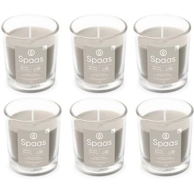 Spaas 6x Candela profumata 25 ore, Mindful Morning Spaas 6x Candela profumata 25 ore, Mindful Morning