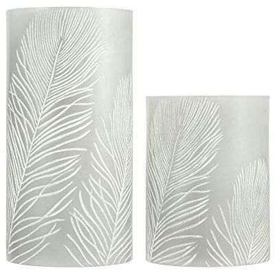 Pauleen Cosy Feather Candle cera con batteria e funzione timer 6H set di 2 candele a LED 0.4 W, Pendant light, 2 Unità Pauleen Cosy Feather Candle cera con batteria e funzione timer 6H set di 2 candele a LED 0.4 W, Pendant light, 2 UnitÃ