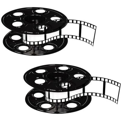 Beistle Centrotavola cinematografico in plastica sottile 3D con strisce cinematografiche da 4,5 m, decorazioni personalizzabili per feste hollywoodiane per eventi e temi teatrali, 22,9 cm Beistle Centrotavola cinematografico in plastica sottile 3D con strisce cinematografiche da 4,5 m, decorazioni personalizzabili per feste hollywoodiane per eventi e temi teatrali, 22,9 cm