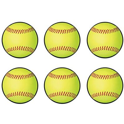 Beistle , 6 sagome per softball, 25,4 cm, carta, multicolore Beistle , 6 sagome per softball, 25,4 cm, carta, multicolore