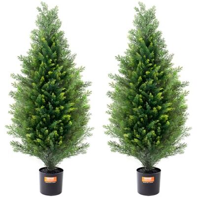 VEVOR Albero Topiario di Cedro Artificiale, Alto 91,4 cm Realistiche Piante in Vaso di Pino con Foglie Extra, Set di Verde Artificiale Protetto dai Raggi UV per Domestica di Interni Esterni (2 Pezzi) VEVOR Albero Topiario di Cedro Artificiale, Alto 91,4 cm Realistiche Piante in Vaso di Pino con Foglie Extra, Set di Verde Artificiale Protetto dai Raggi UV per Domestica di Interni Esterni (2 Pezzi)