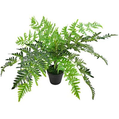 Leaf 50cm Lusso Felce Artificiale Sempreverde - Pianta Artificiale Leaf 50cm Lusso Felce Artificiale Sempreverde - Pianta Artificiale