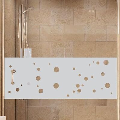 AMBIANCE STICKER Pellicola Privacy Blackout per Finestra Doccia - Piccole Bolle - 200x55cm AMBIANCE STICKER Pellicola Privacy Blackout per Finestra Doccia - Piccole Bolle - 200x55cm